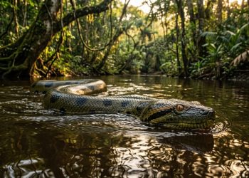 As anacondas gigantes da Amazônia atingiram seu tamanho máximo há mais de 12 milhões de anos
