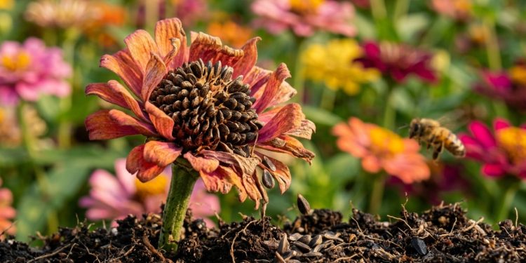 Zínias são flores rústicas que se multiplicam sozinhas e colorem jardins