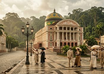 Uma cidade brasileira construída no meio do nada que ergueu um teatro de ópera com mármore europeu e já tinha luz elétrica em 1896