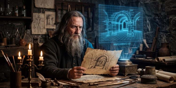 O esboço de Leonardo da Vinci foi restaurado e agora a ciência descobriu que ele escondia muito mais do que apenas teorias.