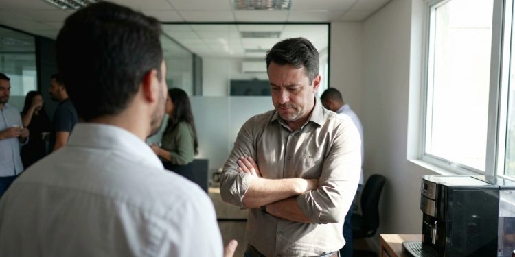 A perda da constância no contato visual durante o fechamento corporal confirma o estado de insegurança do momento