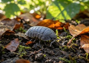 O tatuzinho-de-jardim transforma os minerais que consome em nível molecular para criar sua carapaça