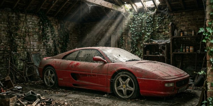 Mansão abandonada revela coleção de Ferraris e clássicos raros no Reino Unido