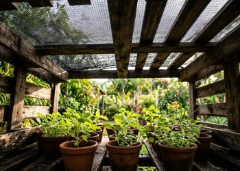 Usando apenas 1 pallet velho, essa mulher construiu um abrigo para suas plantas em apenas um dia