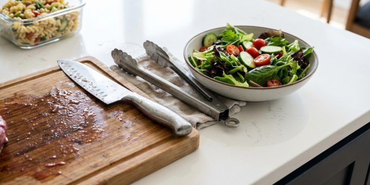 Utensílios de cozinha que você nunca deve usar sem lavar depois de cortar carne crua