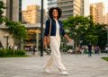 Que tipo de jaqueta usar com calças largas: Como manter as proporções do corpo?