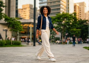 Que tipo de jaqueta usar com calças largas: Como manter as proporções do corpo?