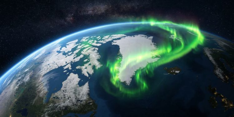 Um brilho que se espalhou do Canadá à Islândia foi registrado pela NASA