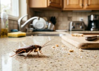 O que significa quando baratas aparecem de dia na sua cozinha?