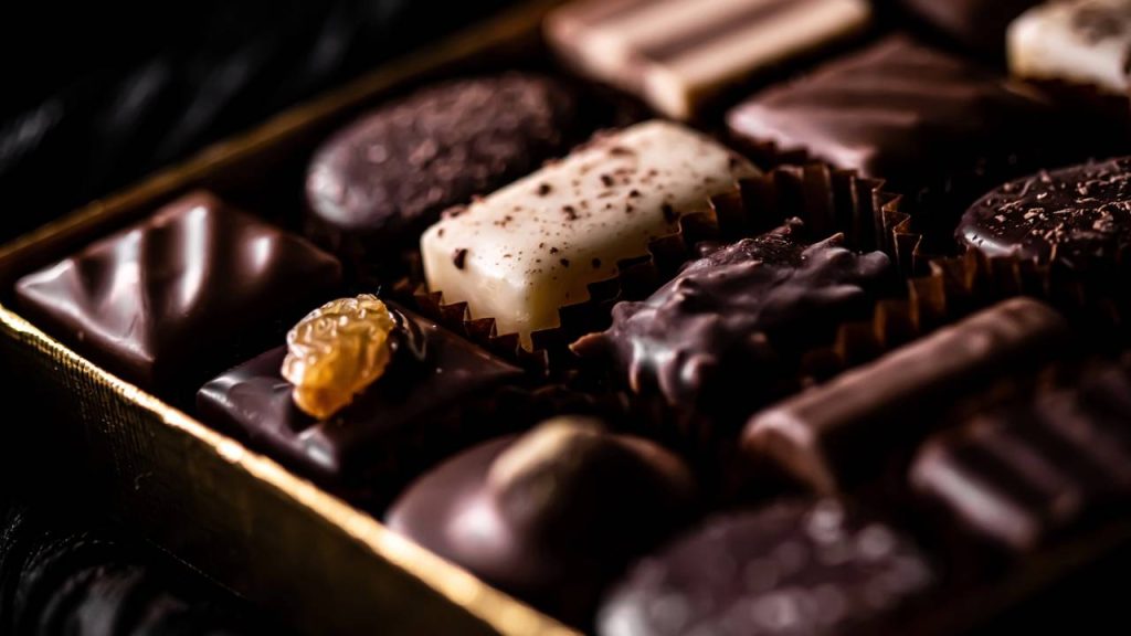 caixa de bombons para Páscoa