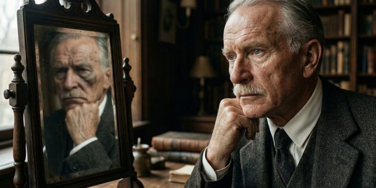 Frase para refletir de Carl Jung, "Tudo o que nos irrita nos outros pode nos levar a uma compreensão de nós mesmos."