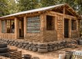 Materiais que iriam para o lixo ganham nova vida na construção de casas