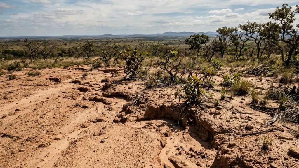 O Cerrado brasileiro já perdeu área nativa equivalente ao território da Alemanha e o solo está virando areia