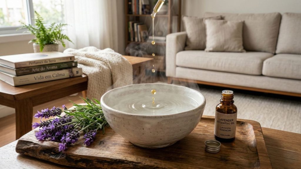 A casa fica com cheiro de spa de luxo: você só precisa de água quente e algumas gotas de óleo de lavanda