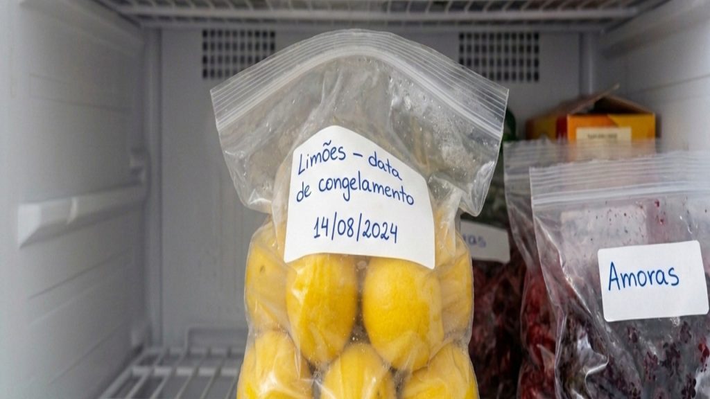 congelar limões