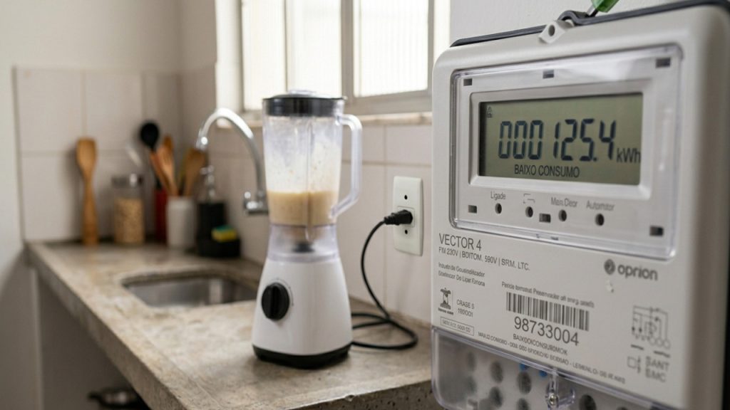 consumo de energia do liquidificador