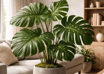 Esqueça as samambaias: essa planta de folhas grandes virou tendência na decoração de salas modernas