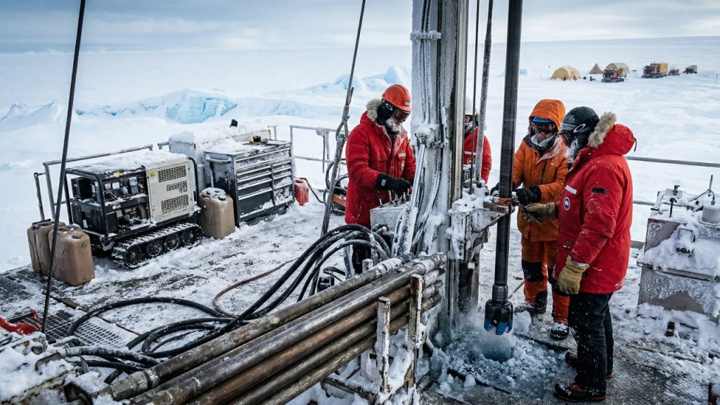 Cientistas perfuram 523 metros sob o gelo da Antártida e recuperam registro geológico de 23 milhões de anos