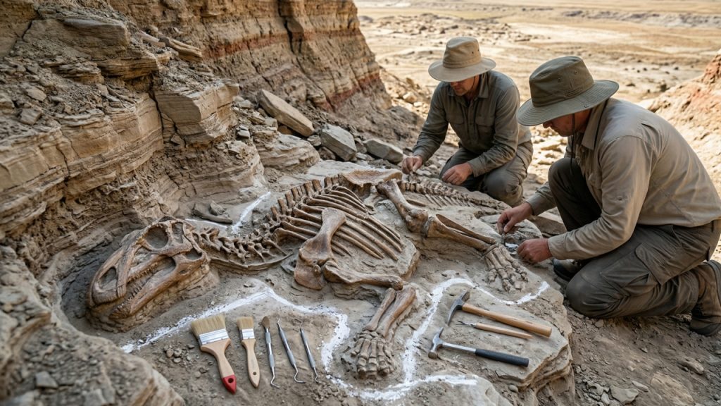 F&oacute;ssil encontrado por crian&ccedil;a durante passeio revelou esp&eacute;cie de dinossauro rara