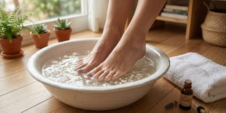 Deixar os pés de molho em água morna com sal grosso: para que serve, por que podólogos recomendam e como fazer