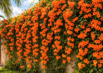 A trepadeira que cobre muros de cor em poucos meses e transforma seu jardim o mais disputado pelos beija-flores