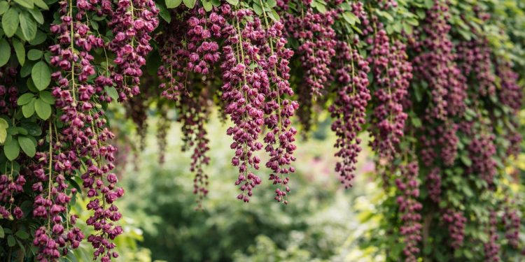 A trepadeira com perfume de chocolate que transforma o seu jardim com flores bordô