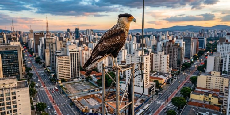 Quem olha para o céu de qualquer cidade brasileira de médio porte e vê um gavião planando entre prédios provavelmente está olhando para um gavião-carcará