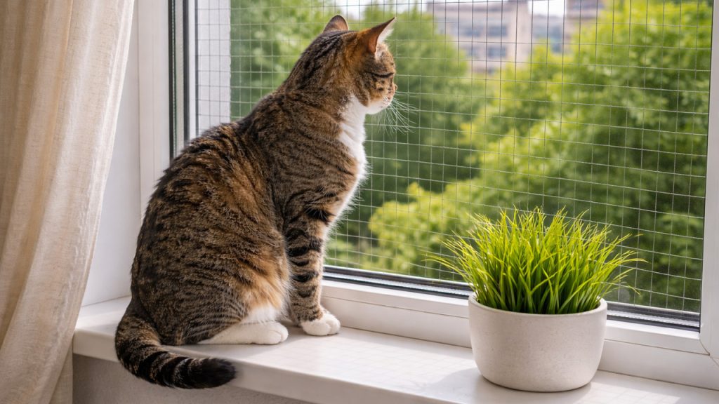gato encostando a cabeça na parede