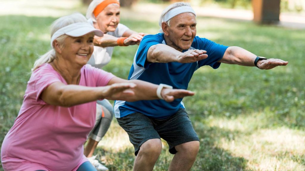agachamentos para adultos mais velhos