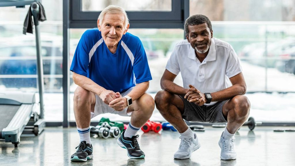 agachamentos para adultos mais velhos