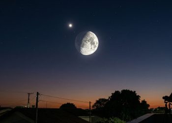 Qual é o planeta que aparece ao lado da Lua todas as noites de fevereiro?