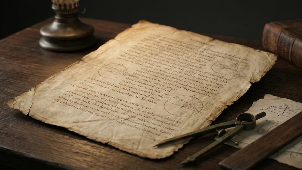 Uma brincadeira leva à solução do mistério... O manuscrito perdido de Arquimedes retorna após dois mil anos