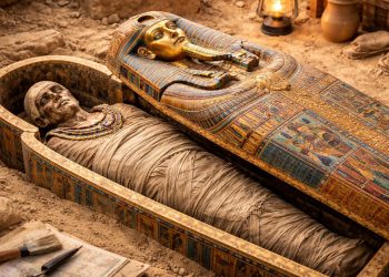 Descoberta arqueológica no Egito revela 22 sarcófagos em Luxor e o mistério das Cantoras de Amon