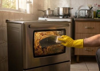 Aprenda como derreter a gordura do vidro do forno sem sofrimento usando esta técnica super barata