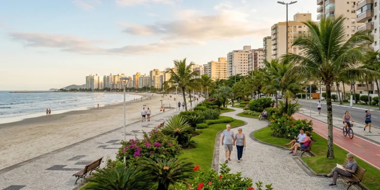 Enquanto o mundo busca qualidade de vida europeia, essa cidade no litoral paulista já tem 5,3 km de jardim à beira-mar e o pódio entre os melhores lugares para se viver depois dos 60 anos