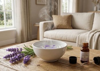 A casa fica com cheiro de spa de luxo: você só precisa de água quente e algumas gotas de óleo de lavanda