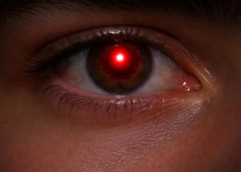 O que significa quando nossos olhos ficam vermelhos quando tiramos uma foto?