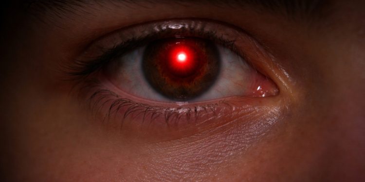 O que significa quando nossos olhos ficam vermelhos quando tiramos uma foto?