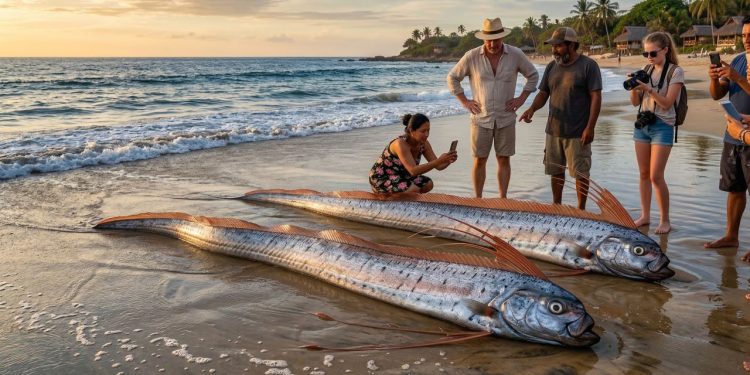Dois peixes que são o “presságio” de desastres foram encontrados novamente em uma praia