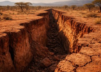 Cientistas ficaram surpresos com rachadura gigante que está crescendo na África e pode criar um novo oceano