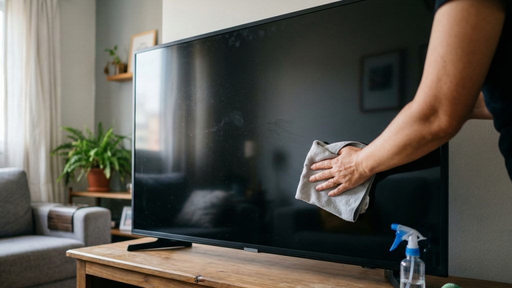 Como limpar a tela da TV e deixá-la com aparência de nova usando apenas 1 ingrediente