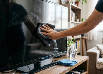 Como limpar a tela da TV e deixá-la com aparência de nova usando apenas 1 ingrediente
