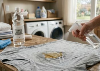 Um item barato da cozinha voltou a ganhar espaço no cuidado com manchas difíceis na roupa