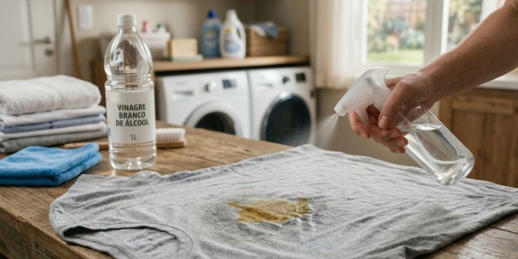 Um item barato da cozinha voltou a ganhar espaço no cuidado com manchas difíceis na roupa