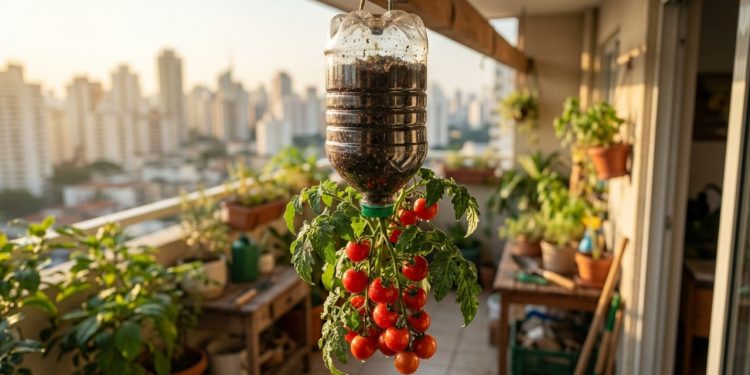 Você mora em apartamento, mas sente falta de colher tomates fresquinhos direto da planta?