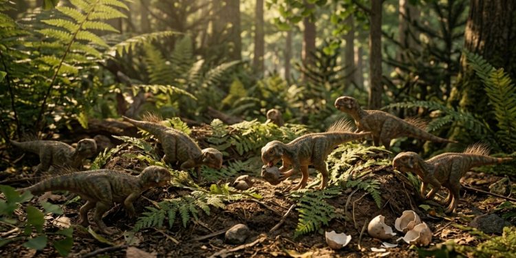 Há 125 milhões de anos, um ninho com 13 filhotes de dinossauro foi soterrado no nordeste da China e preservado intacto até ser escavado por pesquisadores