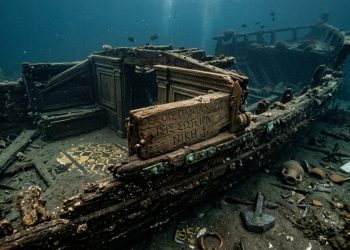 Antigo barco de festa luxuoso de 2.000 anos é encontrado a apenas sete metros de profundidade próximo de Alexandria