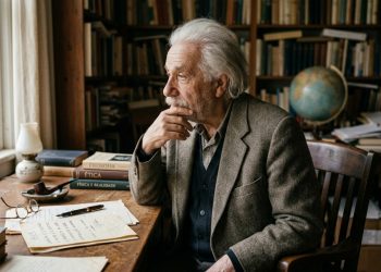 A citação de Albert Einstein: "Não se esforce para ser um homem de sucesso, mas sim um homem de valor”