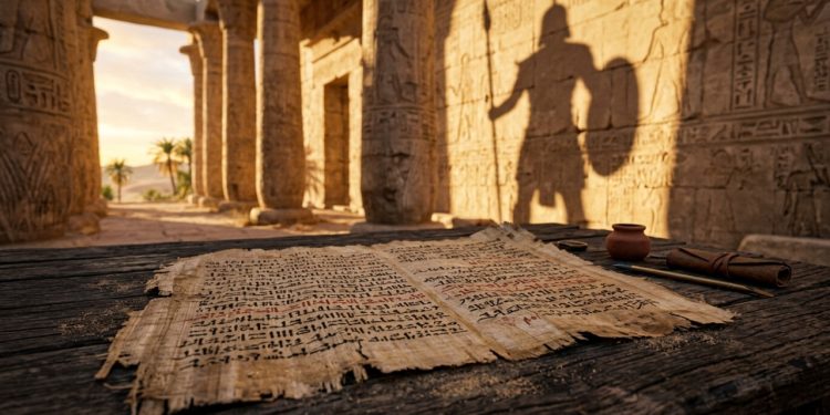 Um papiro egípcio de 1300 a.C., o famoso Papiro Anastasi I mantido no Museu Britânico, reacendeu o debate sobre guerreiros de altura anormal