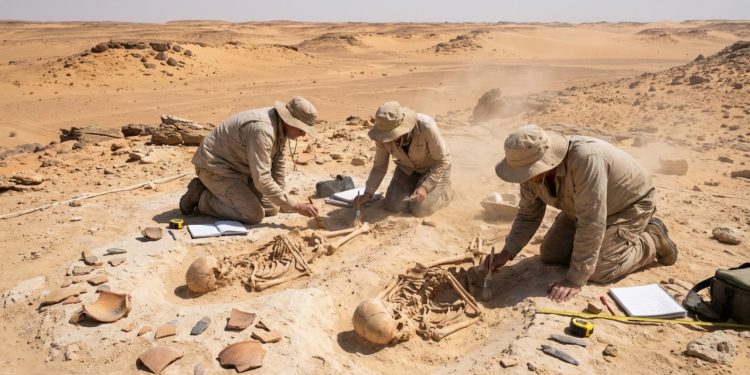 200 esqueletos foram descobertos em um cemitério pré-histórico no deserto do Saara